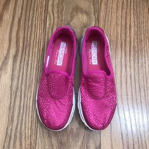 SKETCHERS Pink Slip On Sneaker Loafers